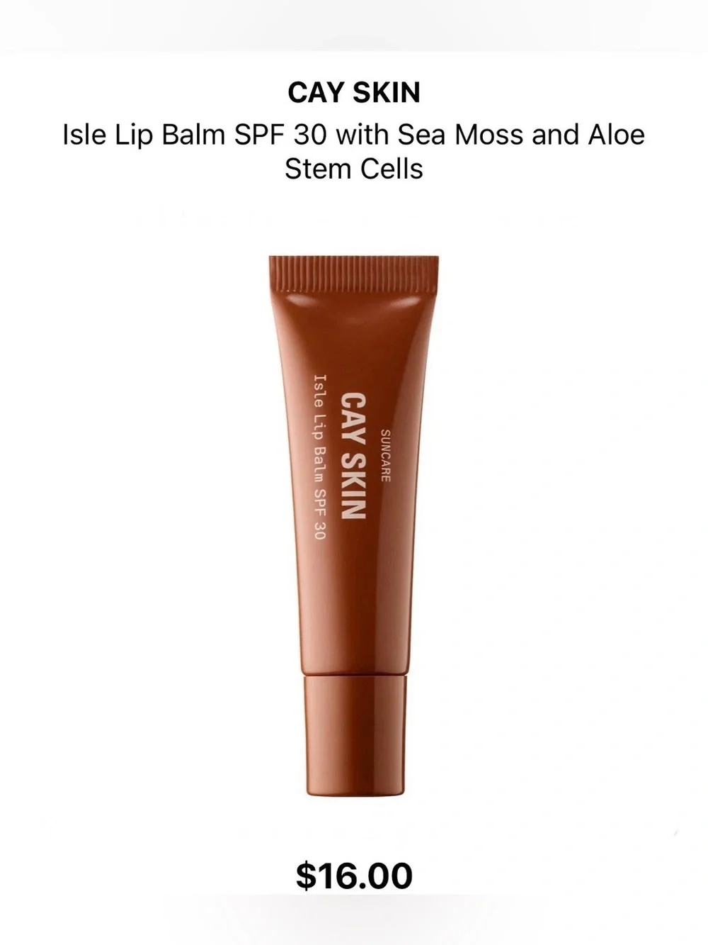 New Summer Fridays SPF 30 Mineral milk sample & Cayskin Isle lip balm SPF 30